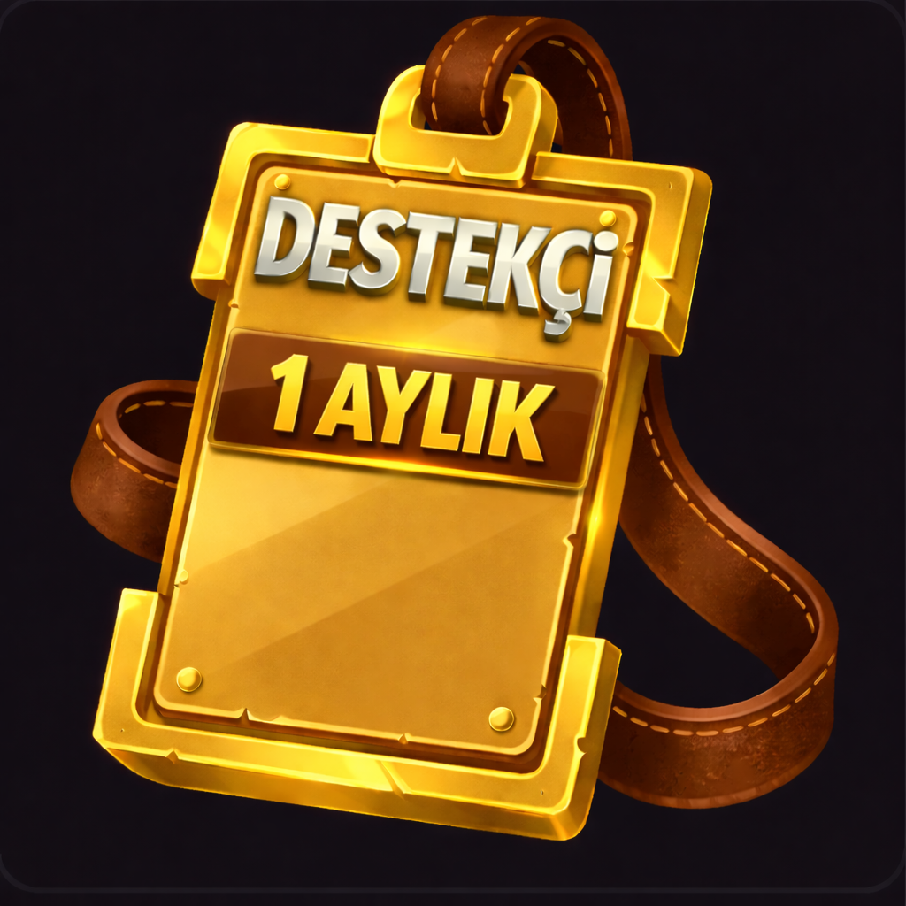 (3x Sunucusu) 1 Aylık Destekçi Üyeliği